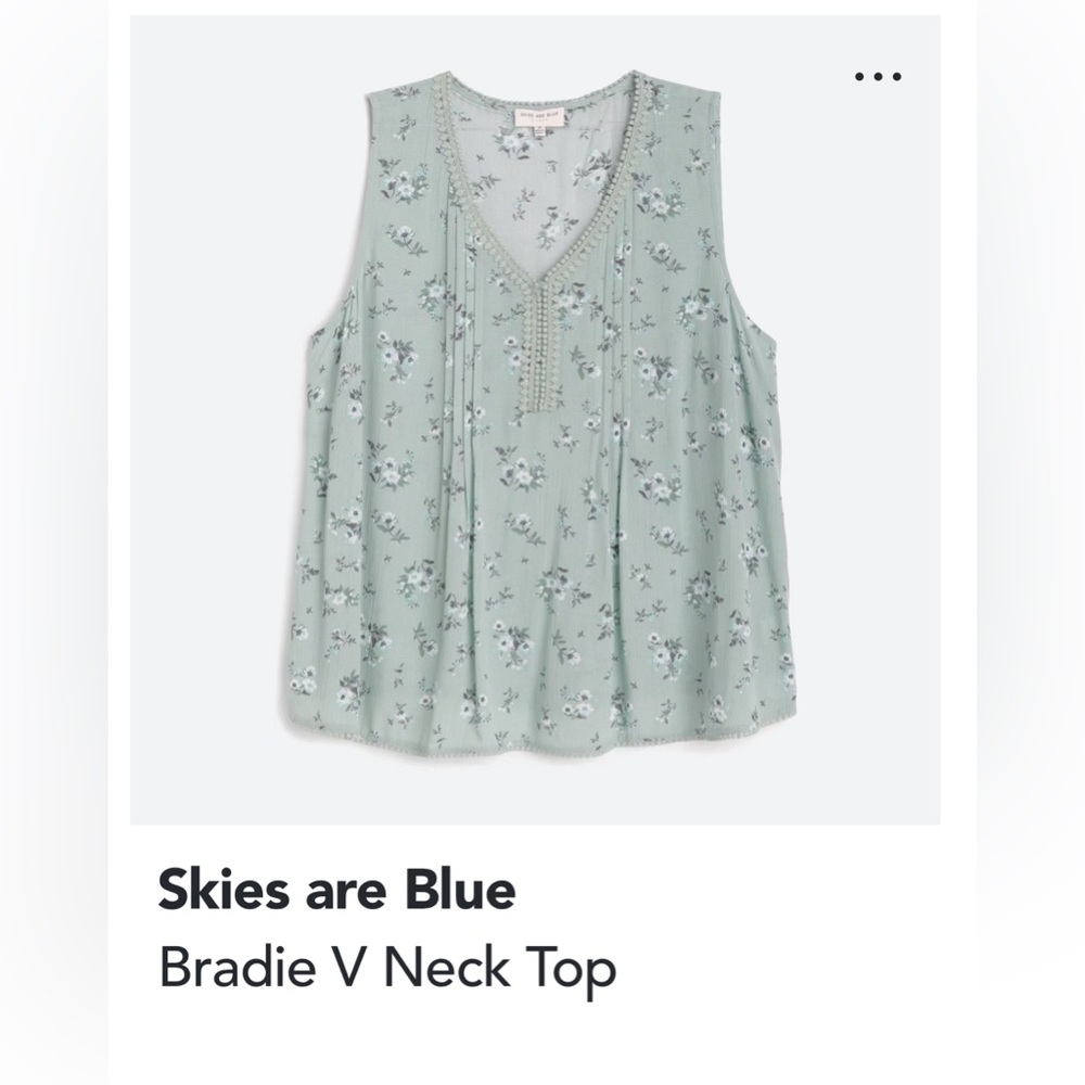 Skies are Blue sleeveless top